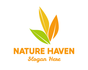 Autumn Leaves Nature logo design