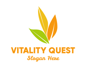 Autumn Leaves Nature logo