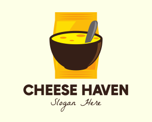 Cheesy Dish Bowl logo design