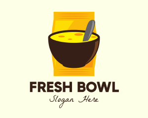 Cheesy Dish Bowl logo design