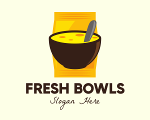 Cheesy Dish Bowl logo design