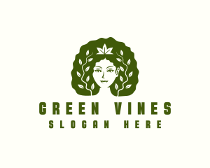 Female Afro Vines logo