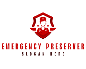 Medical Shield Nurse logo design