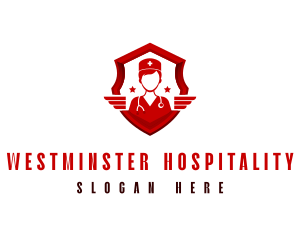 Medical Shield Nurse logo design