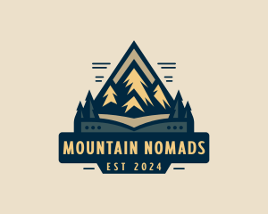 Mountain Nature Park Trekking logo design