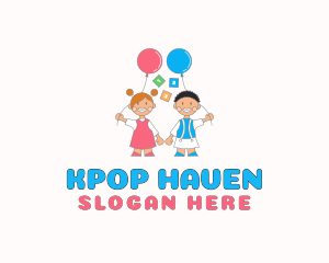 Kids Birthday Party logo design