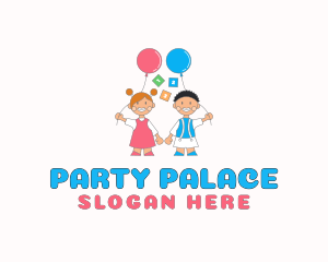 Kids Birthday Party logo design