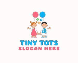 Kids Birthday Party logo design