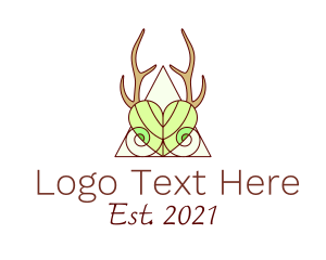 Elegant Nature Antler logo