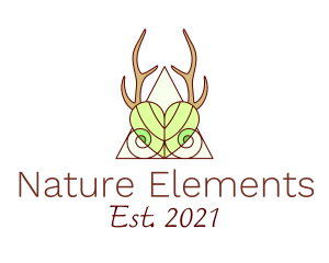 Elegant Nature Antler logo design