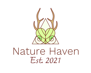 Elegant Nature Antler logo design