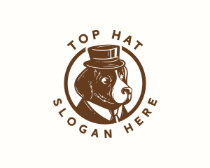 Dog Hat Gentleman logo design