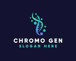 Medical DNA Genetics logo design