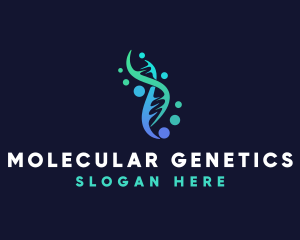 Medical DNA Genetics logo design