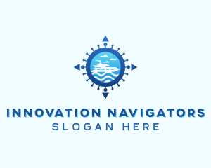 Cruise Ship Travel logo design