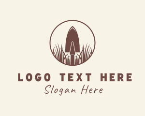 Trowel Gardening Grass logo