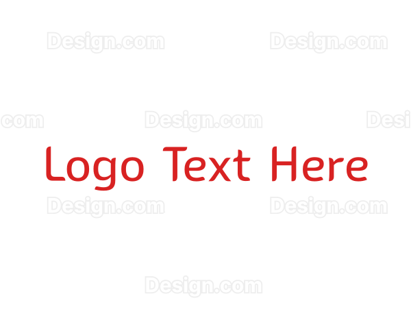 Generic Text Fashion Logo