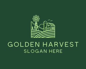 Farm Field Pasture logo design