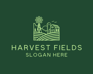 Farm Field Pasture logo design