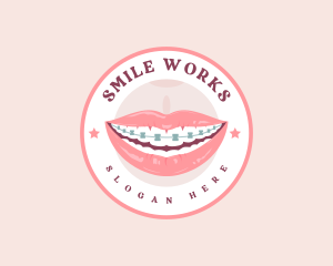 Dental Brace Smile logo design