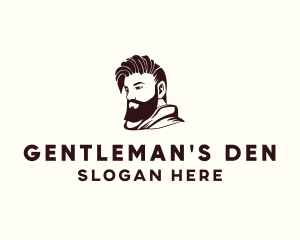 Men Barber Hairstyling logo design
