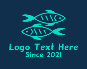Green Twin Fish  logo