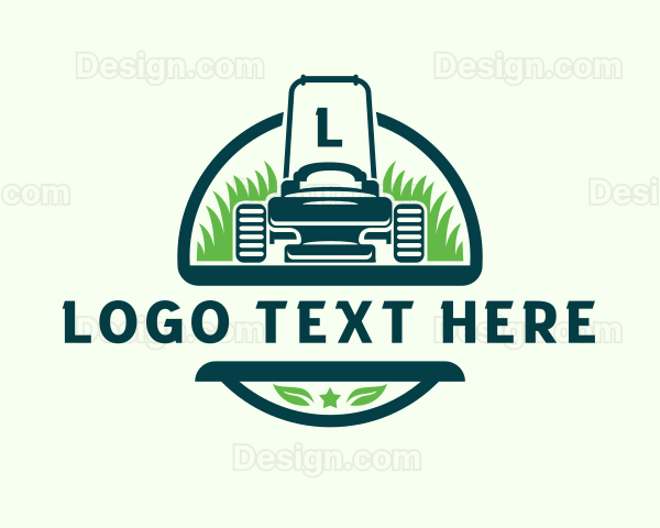 Yard Lawn Mower Logo