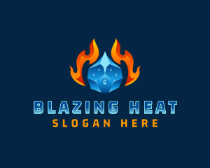 Heat Cool Thermal logo design