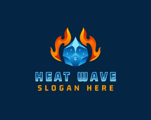 Heat Cool Thermal logo design