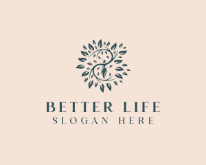 Woman Tree Organic logo design