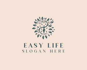 Woman Tree Organic logo design