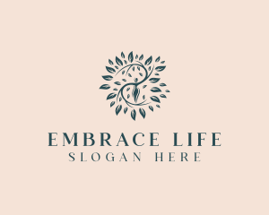 Woman Tree Organic logo design