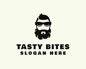 Hipster Beard Sunglasses Man logo