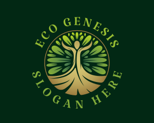 Human Tree Wellness logo design