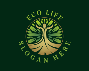 Human Tree Wellness logo design