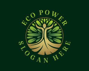 Human Tree Wellness logo design