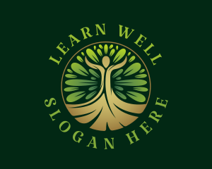 Human Tree Wellness logo design