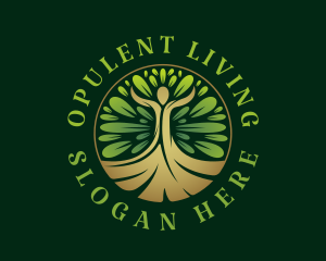 Human Tree Wellness logo design