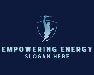 Energy Human Shield logo design