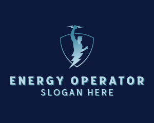 Energy Human Shield logo design