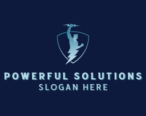 Energy Human Shield logo design