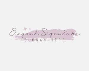 Elegant Watercolor Beauty logo design