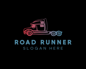 Trailer Truck Automobile logo