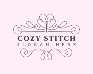 Tailoring Needle Stitch logo design