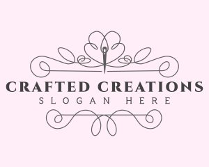 Tailoring Needle Stitch logo design