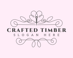 Tailoring Needle Stitch logo design