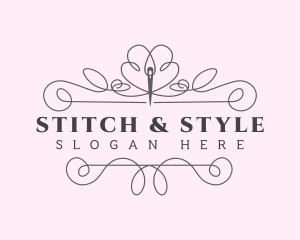 Tailoring Needle Stitch logo design