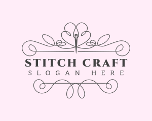 Tailoring Needle Stitch logo design