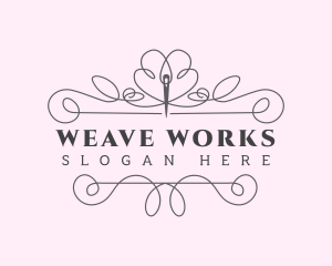 Tailoring Needle Stitch logo design