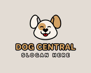 Cute Puppy Dog logo design